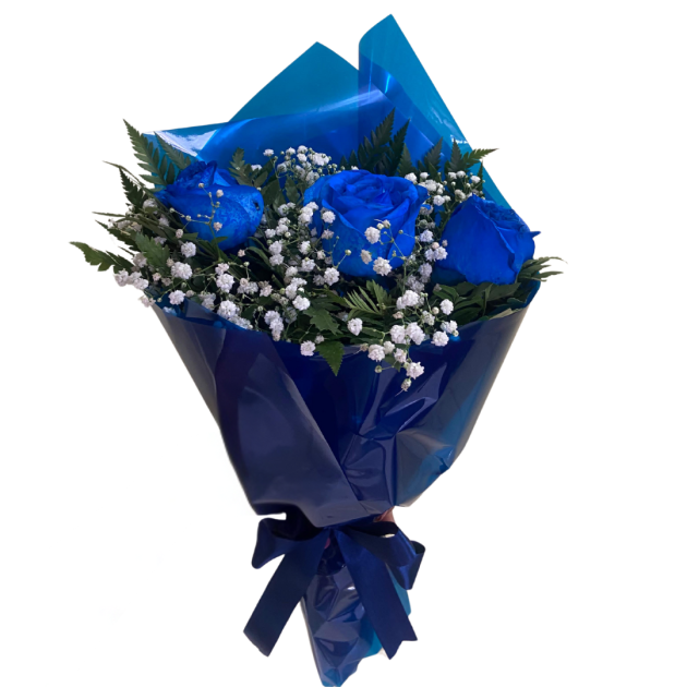 Mini Buquê Azul-Marinho