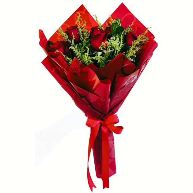 Buquê tradicional de rosas vermelhas